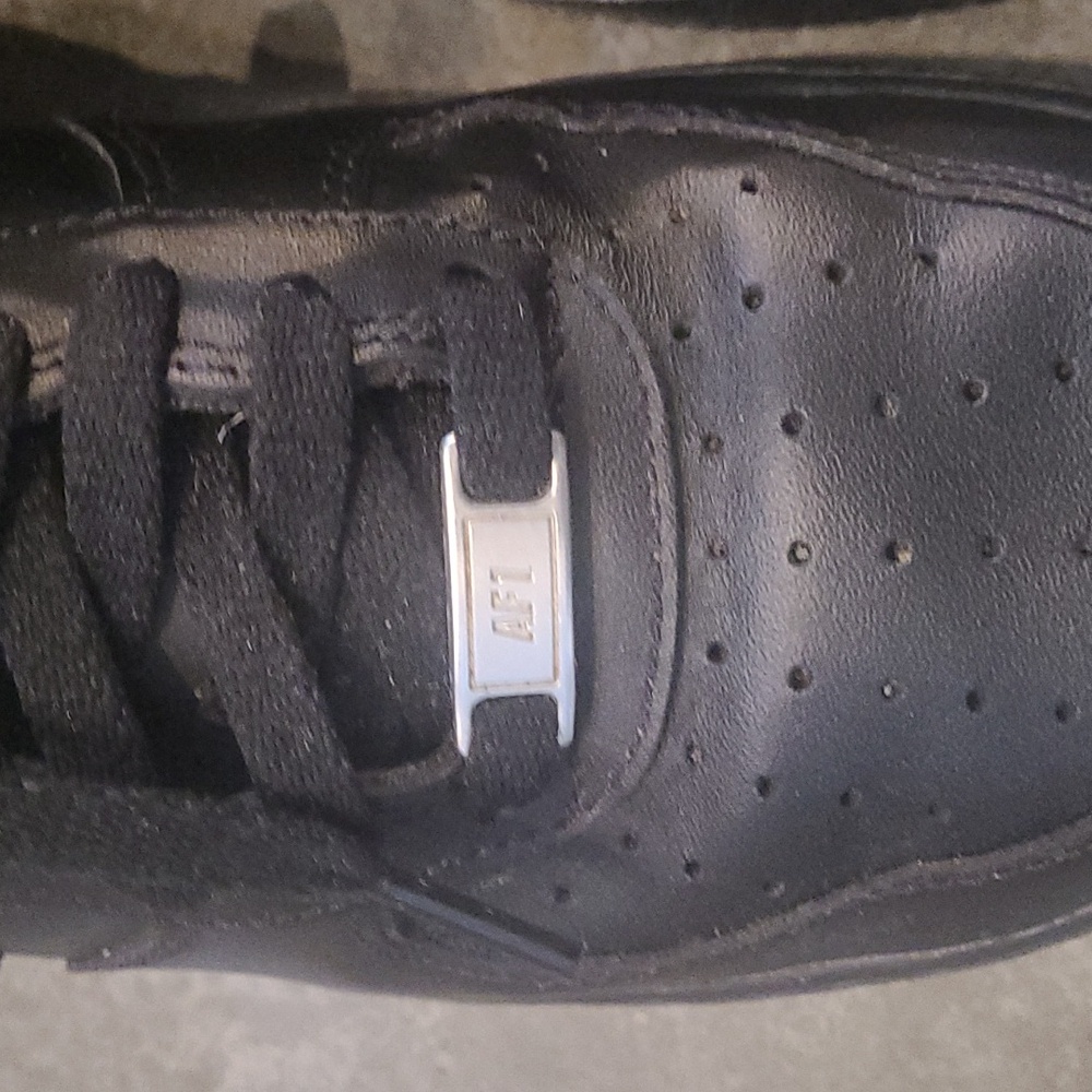 NIKE AIR FORCE 1s LOW TRIPLE BLACK SNEAKERS - Picture 4 of 11